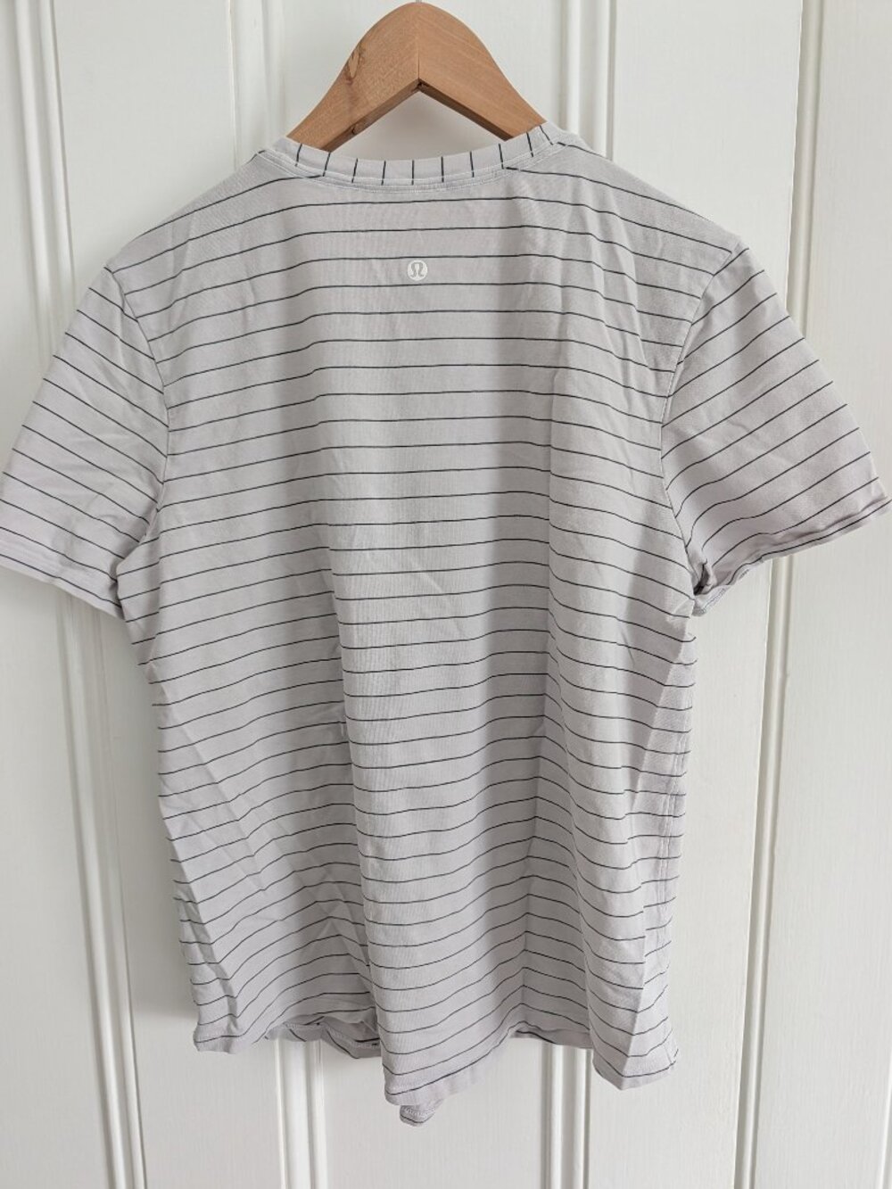 Lululemon Black and White Striped Tee